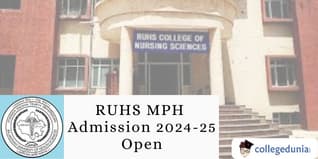 RUHS MPH Admission 2024-25 Open; Apply by February 1
